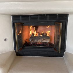 Cooking Clean - Living room fireplace after inspection, cleaning and repair.
