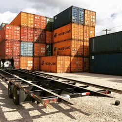 Steel Box Shipping Containers - Steel Box Shipping Container's Delivery Truck