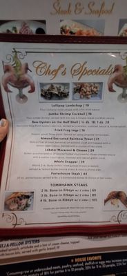 Menu photo 1 St Johns River Steak & Seafood Sanford, FL Menu photo 1 St Johns River Steak & Seafood Sanford, FL