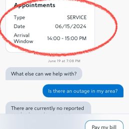 First service call in June