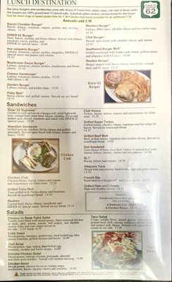 Menu photo 2 Diner 62 Central Point, OR Menu photo 2 Diner 62 Central Point, OR