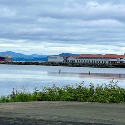 Views of the pier from the river walk