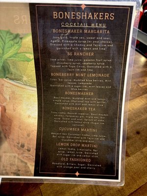Menu photo 2 Boneshaker's Restaurant & Billiards Portland, TX