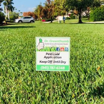 Dr. Greenthumb - a sign in the grass - Pest Control Near Me - Palmetto, Florida Dr. Greenthumb - a sign in the grass - Pest Control Near Me - Palmetto, Florida