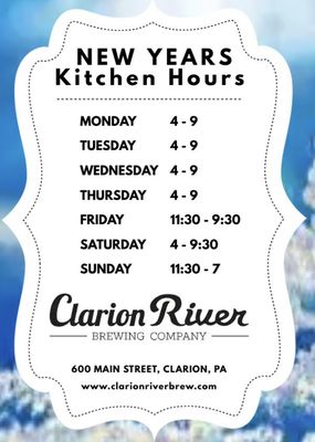 Menu photo 3 Clarion River Brewing Company Clarion, PA Menu photo 3 Clarion River Brewing Company Clarion, PA