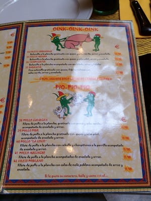 Menu photo 2 Iguanas Ranas Seville, SE