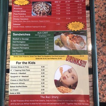 Baci Italian Bistro - Menu page 5 - Italian Near Me - Mesa, Arizona