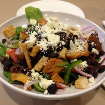 Romeos Pizza - Large Greek salad - Pizza Near Me - Topsham, Maine