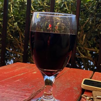 Bambolino's Italian Kitchen - This is the serving for a glass of wine  they finished half the bottle. So generous!!! - Italian Near Me - Houston, Texas