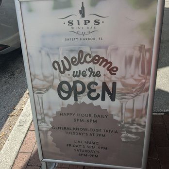Sips Wine Bar - Wine Bars Near Me - Safety Harbor, Florida Sips Wine Bar - Wine Bars Near Me - Safety Harbor, Florida