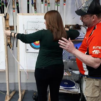 Xspot Archery - Steve giving me some pointers that improved my shot right away. Very friendly and patient. - Archery Near Me - South Attleboro, Massachusetts Xspot Archery - Steve giving me some pointers that improved my shot right away. Very friendly and patient. - Archery Near Me - South Attleboro, Massachusetts