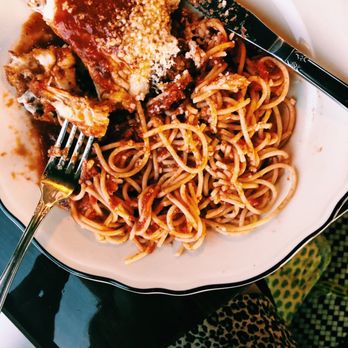 Maialina - Chicken Parmesan with a side of pasta - Italian Near Me - Indianapolis, Indiana Maialina - Chicken Parmesan with a side of pasta - Italian Near Me - Indianapolis, Indiana