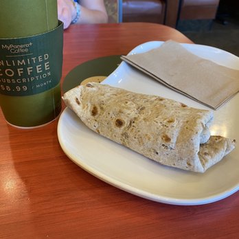 Panera Bread - Tasty bacon egg cheese wrap and coffee. That's $10 right there, folks. - Sandwiches Near Me - Aurora, Colorado Panera Bread - Tasty bacon egg cheese wrap and coffee. That's $10 right there, folks. - Sandwiches Near Me - Aurora, Colorado