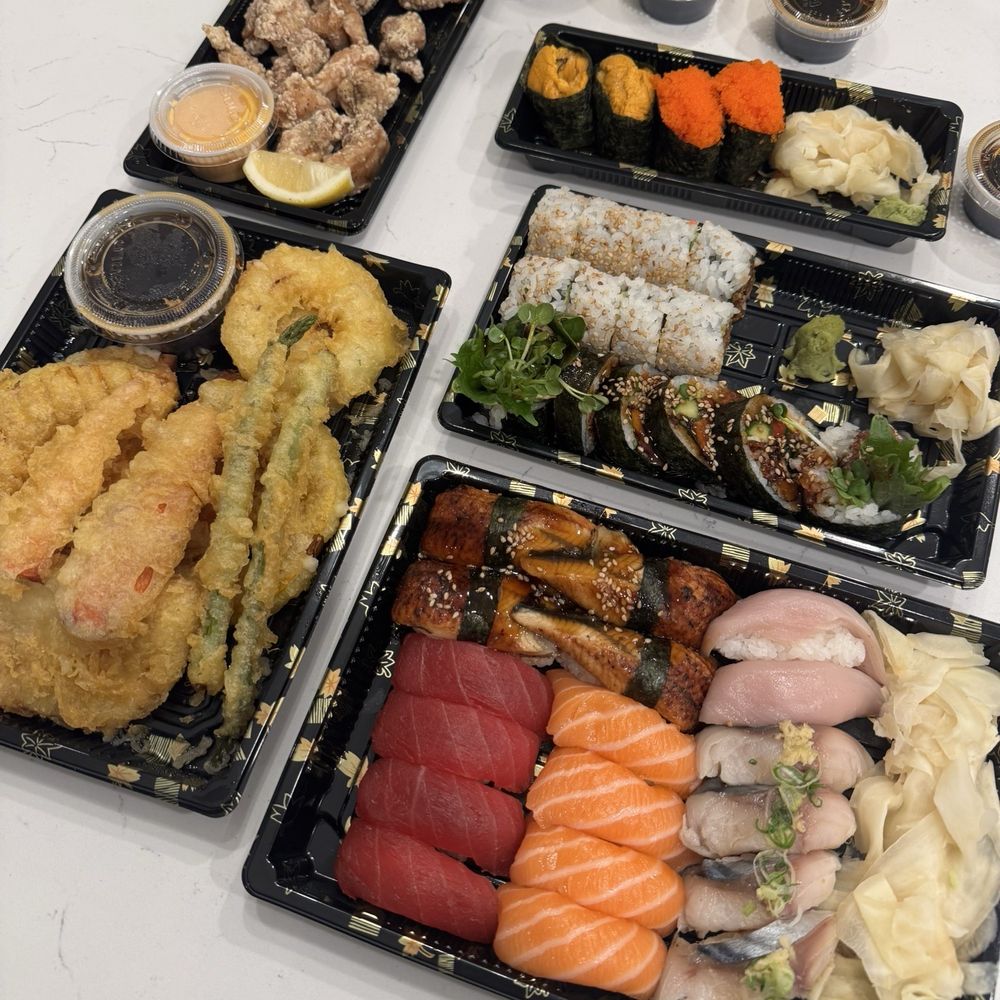 Vegetable Veggie Tempura Appetizer Karaage/Japanese Fried Chicken (10pcs) Uni (Sea Urchin)* Spider Roll (6 pieces) Spicy Poke* (8 pieces) Vegetable Veggie Tempura Appetizer Karaage/Japanese Fried Chicken (10pcs) Uni (Sea Urchin)* Spider Roll (6 pieces) Spicy Poke* (8 pieces)