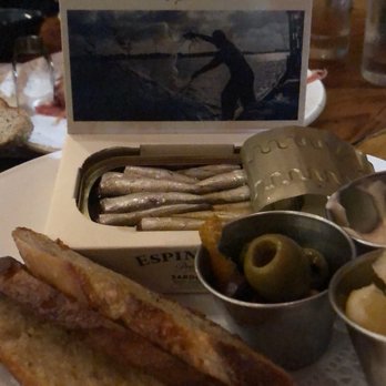 La Cuchara - Tinned fish with toasts and olives, delicious! - Basque Near Me - Baltimore, Maryland La Cuchara - Tinned fish with toasts and olives, delicious! - Basque Near Me - Baltimore, Maryland