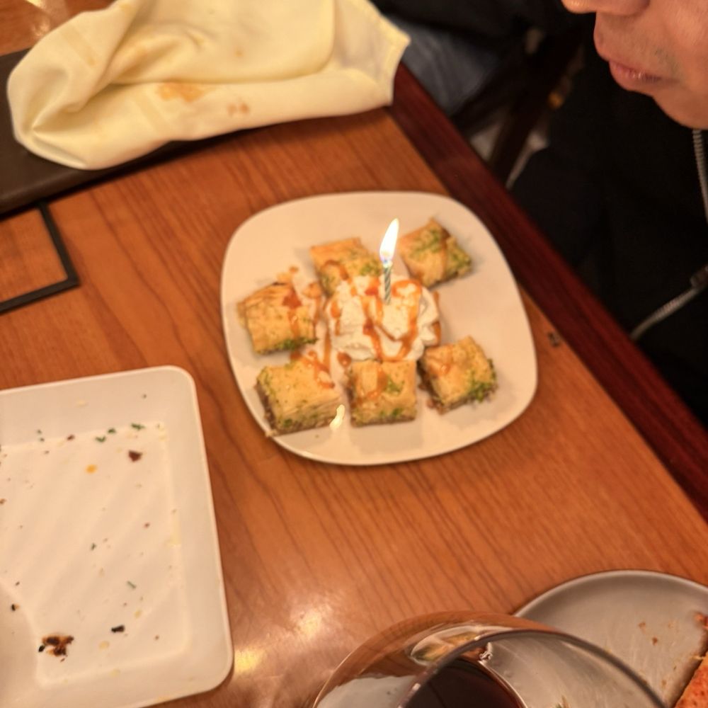 Pizza Heaven - Bday dessert baklava - Pizza Near Me - Carmel By The Sea, California Pizza Heaven - Bday dessert baklava - Pizza Near Me - Carmel By The Sea, California