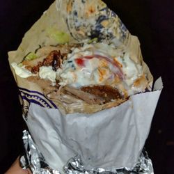 Quick Greek - Pita de gyros de pollo y cerdo