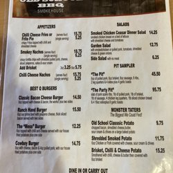 Old School BBQ - Menu