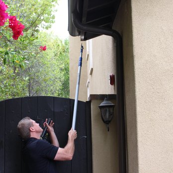 Accurate Termite and Pest Control - Home Termite Inspection. Using blunt probe during inspection to find termites in rafter. - Pest Control Near Me - Escondido, California Accurate Termite and Pest Control - Home Termite Inspection. Using blunt probe during inspection to find termites in rafter. - Pest Control Near Me - Escondido, California