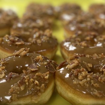 Happy Donuts - a tray of glazed donuts - Donuts Near Me - Lake Charles, Louisiana