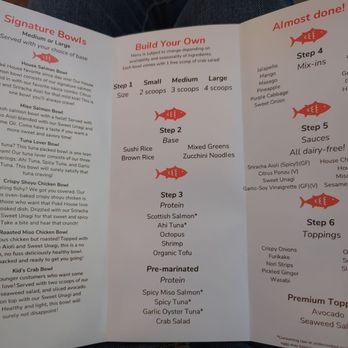 Poké House - Santa Barbara - Menu...4 scoop bowl is $20 - Poke Near Me - Santa Barbara, California