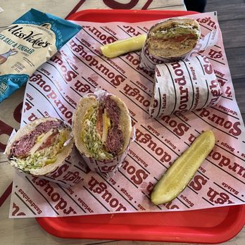 Sourdough & Co - Roast beef with provolone and chipotle chicken - Salad Near Me - Huntington Beach, California Sourdough & Co - Roast beef with provolone and chipotle chicken - Salad Near Me - Huntington Beach, California