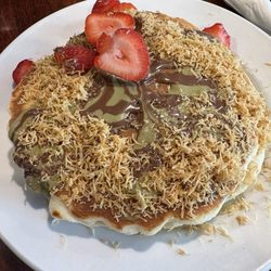 Stacks Pancake house - Dubai chocolate pancakes