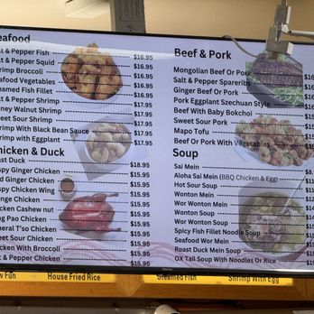Rainbow Cafe - Seafood, chicken, beef and pork , soup - Cafes Near Me - Kailua Kona, Hawaii