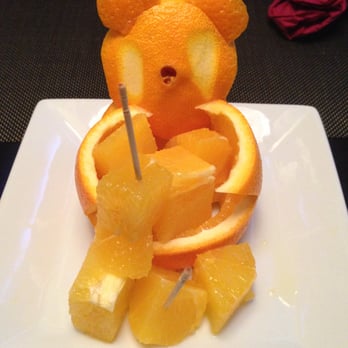 Jinbeh - Free orange "dessert". - Sushi Bars Near Me - Lewisville, Texas