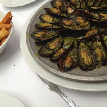 Bistro Vendome - Baked mussels and the most delicious frites! - French Near Me - New York, New York