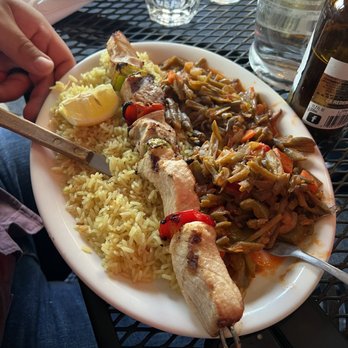 Yanni's - Swordfish Kebab - Greek Near Me - Greenwood Village, Colorado Yanni's - Swordfish Kebab - Greek Near Me - Greenwood Village, Colorado