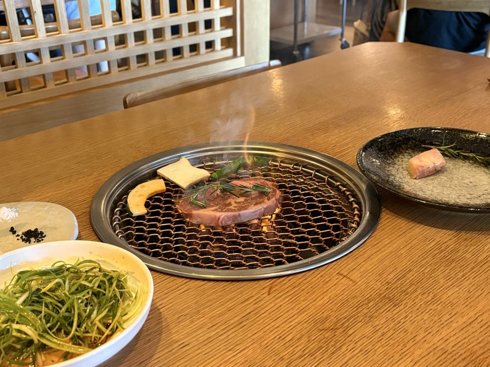 Food from The WOO Korean BBQ & Cuisine
