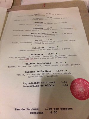 Menu photo 3 Malatesta Madrid, M