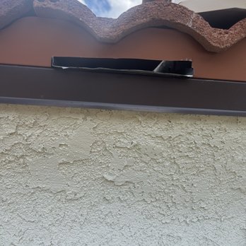 GBC Remodeling - A scupper that was not previously on the roof. It is on the porch overhang that will empty water directly on the porch. - Roofing Near Me - San Diego, California GBC Remodeling - A scupper that was not previously on the roof. It is on the porch overhang that will empty water directly on the porch. - Roofing Near Me - San Diego, California
