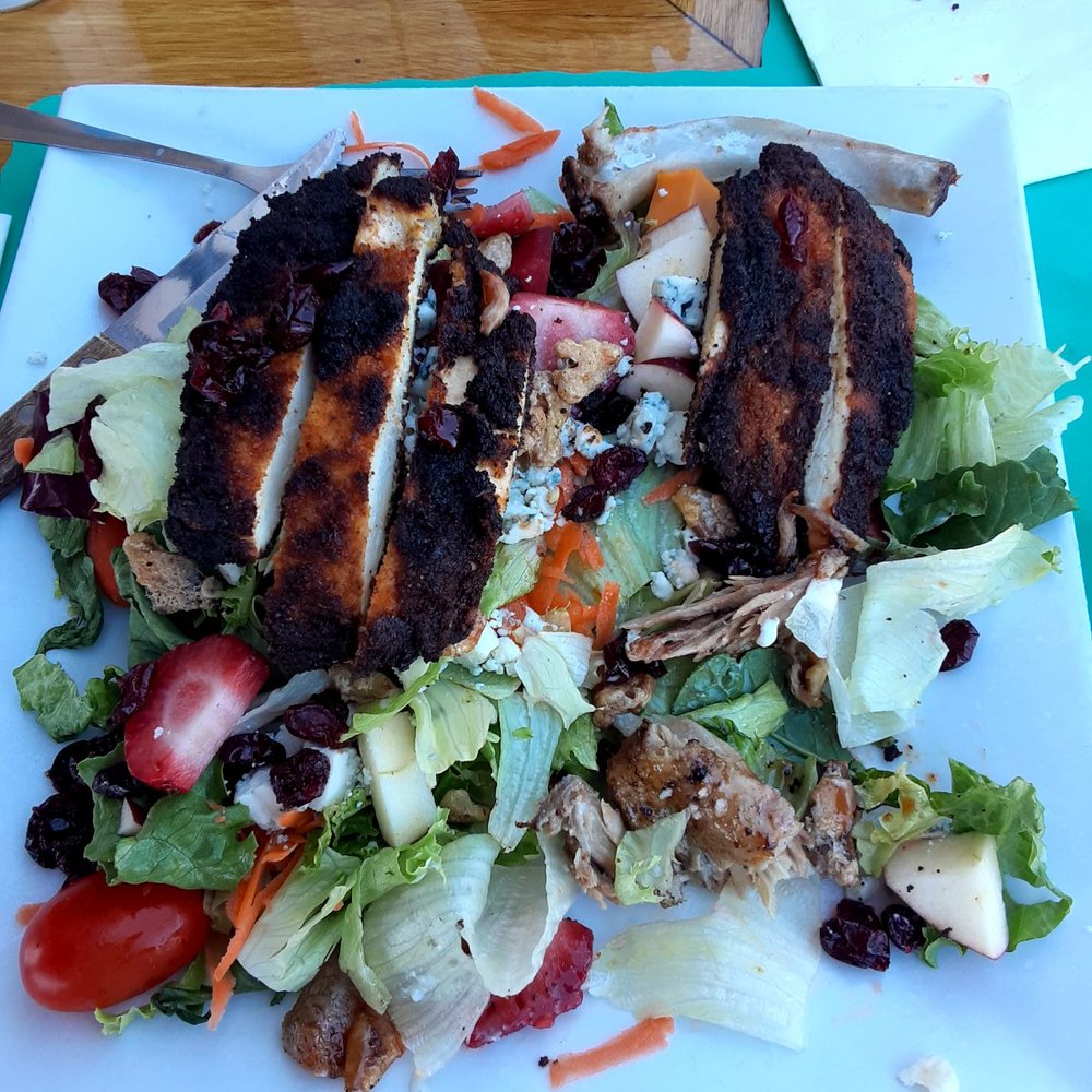Summer Salad lots of Goodies in it with Blackened Chicken! Summer Salad lots of Goodies in it with Blackened Chicken!