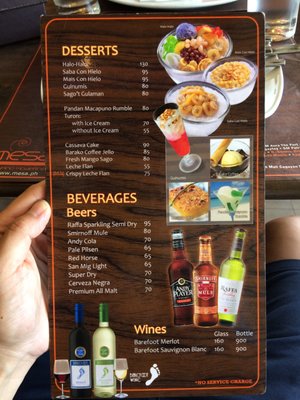 Menu photo 1 Mesa Filipino Moderne Puerto Princesa, PLW