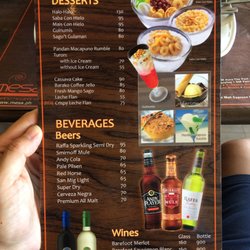 Mesa Filipino Moderne - Drink menu