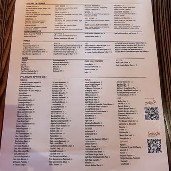 Palenque Kitchen - Menu - Cocktail Bars Near Me - Costa Mesa, California Palenque Kitchen - Menu - Cocktail Bars Near Me - Costa Mesa, California