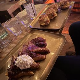 French toast and biscuit sliders
