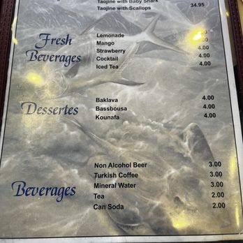 Sabry's - Menu 3-29-2026 - Seafood Near Me - Astoria, New York