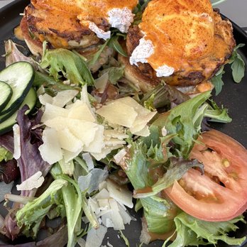 Sugar and Scribe - Benedict crab cake - Bakeries Near Me - La Jolla, California Sugar and Scribe - Benedict crab cake - Bakeries Near Me - La Jolla, California