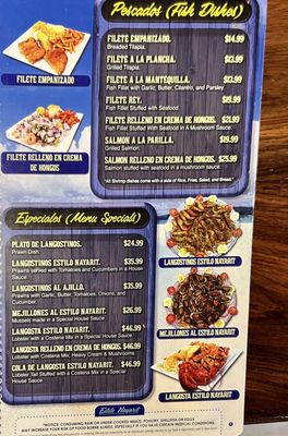 Menu photo 4 Mariscos Pacifico Nayarit Knoxville, TN