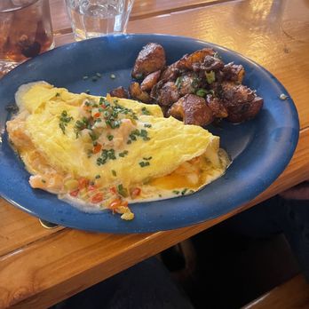 Babygold Barbecue - My favorite.  Seafood omelette.  Crawfish, shrimp and crab that was a pleasure through every bite. - Barbeque Near Me - Berwyn, Illinois