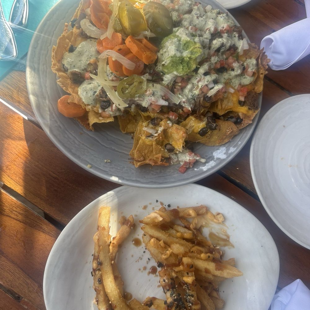 Duke's Beach House - Black Bean Nachos and Hurricane Fries - Breakfast & Brunch Near Me - Lahaina, Hawaii Duke's Beach House - Black Bean Nachos and Hurricane Fries - Breakfast & Brunch Near Me - Lahaina, Hawaii