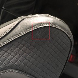 A manufacturing defect that an employee said was glue. They would not let me return them even after admitting that it is glue.