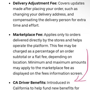 Pacific Catch - CA Driver Benefits fee breakdown - Seafood Near Me - Mountain View, California