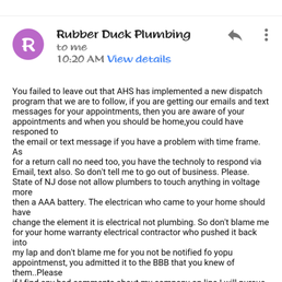 This is the email the owner sent to me.Really professional! I said next time he wanted to contact me to do so through a lawyer! (see review) This is the email the owner sent to me.Really professional! I said next time he wanted to contact me to do so through a lawyer! (see review)