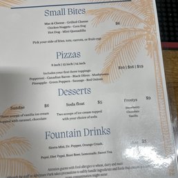 New menu 6/2022