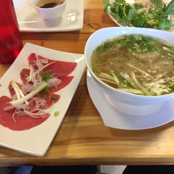 Wat da Pho - Small beef pho rare steak on side. Get it this way. - Vietnamese Near Me - Beavercreek, Ohio Wat da Pho - Small beef pho rare steak on side. Get it this way. - Vietnamese Near Me - Beavercreek, Ohio