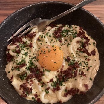 Perry's Restaurant - udon carbonara (not gf) - Sushi Bars Near Me - Washington, DC, District of Columbia Perry's Restaurant - udon carbonara (not gf) - Sushi Bars Near Me - Washington, DC, District of Columbia